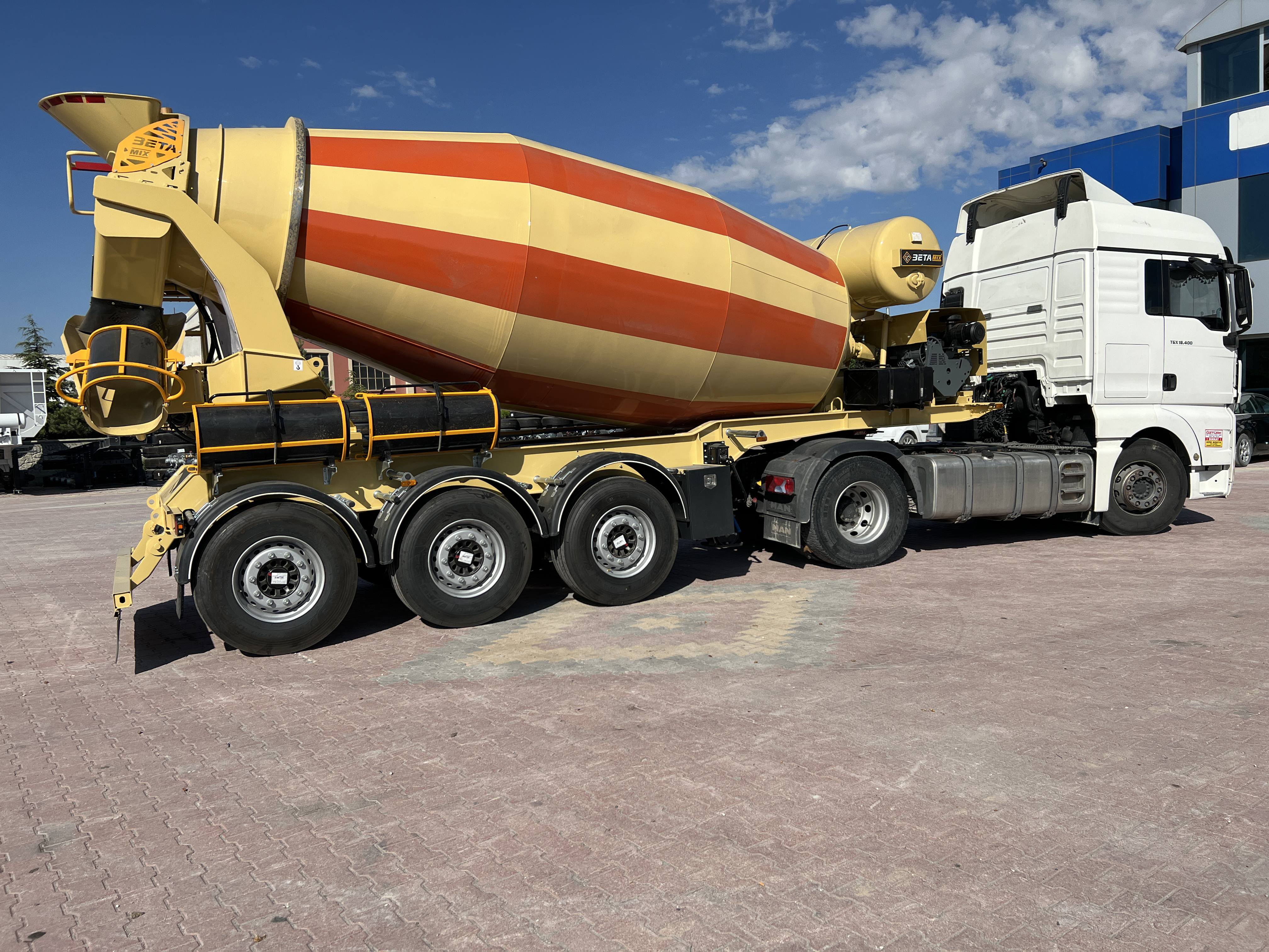 9 M3 CONCRETE MIXER SEMI TRAILER